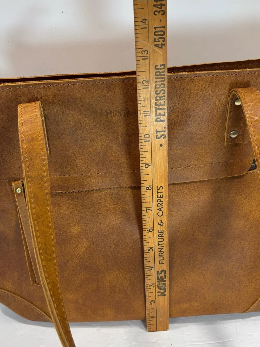 Montana Hudson tan leather